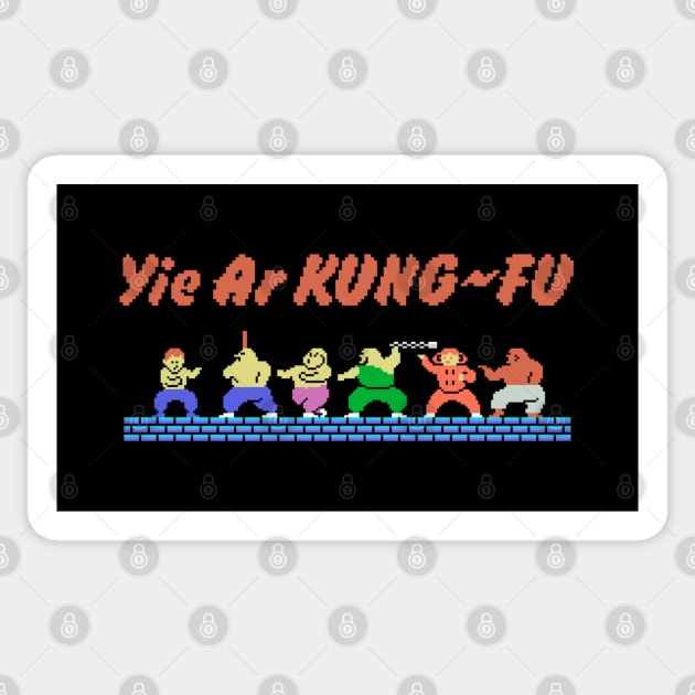 Mod.1 Arcade Yie ar Kung-Fu Video Game Sticker by parashop